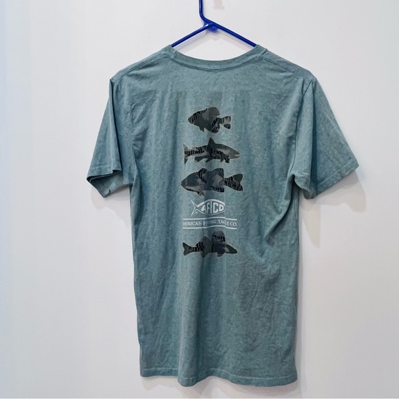 AFTCO Release SS T-Shirt men’s size small blue gray - Picture 6 of 6